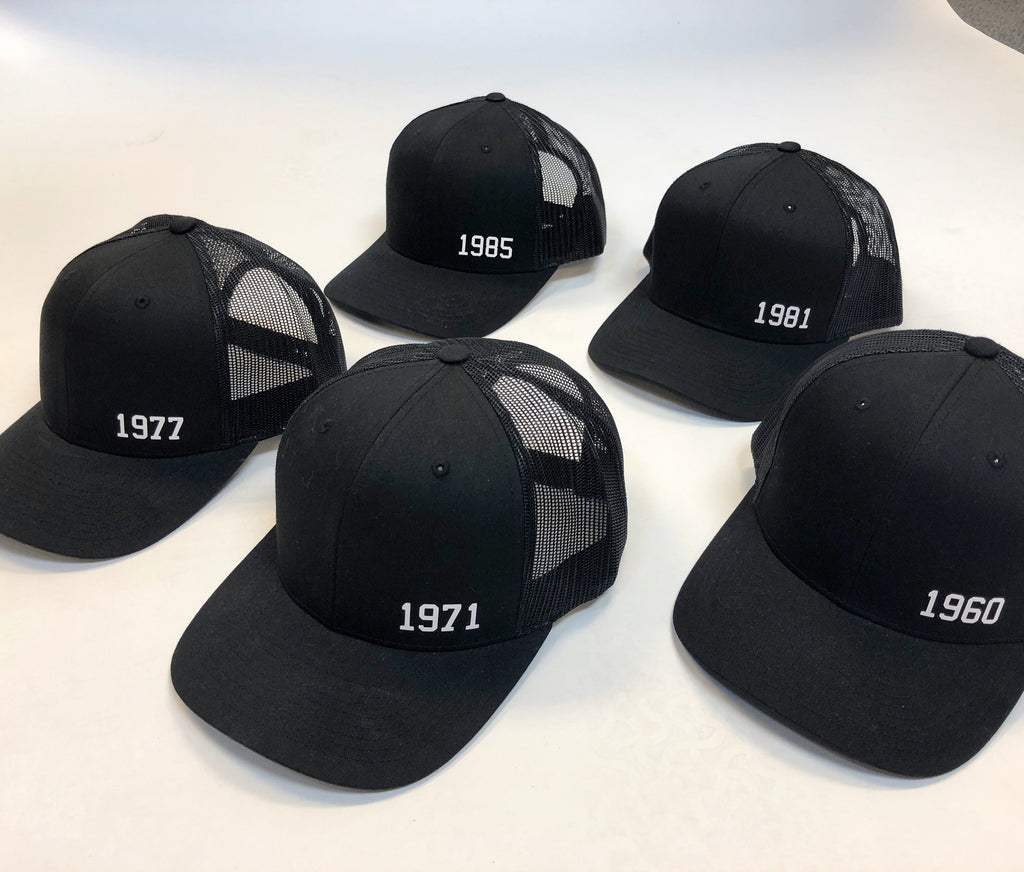 BORN YEAR® HAT (CHOOSE YOUR YEAR!)