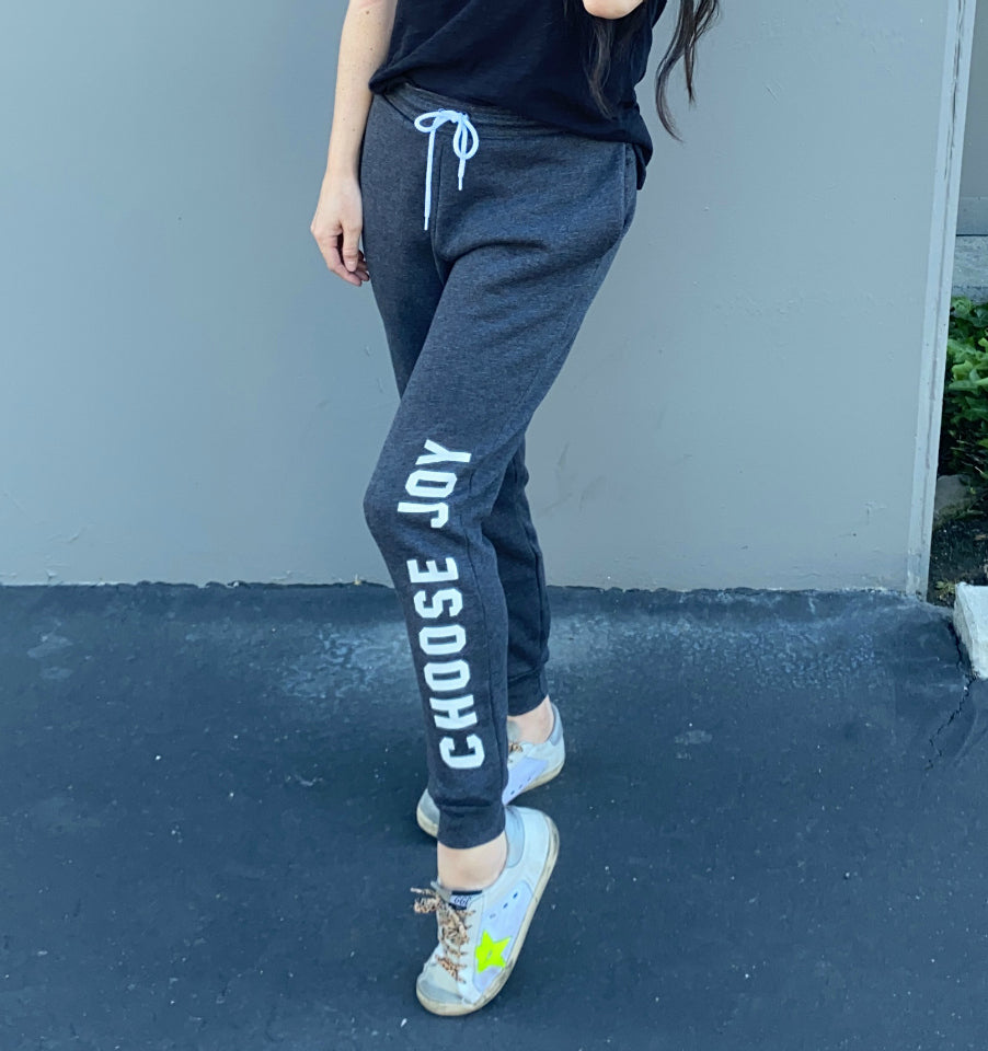 'CHOOSE JOY' UNISEX JOGGER SWEATPANTS