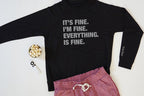 4 THINGS® 'I'M FINE' UNISEX LIGHTWEIGHT PULLOVER