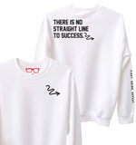 'There is No Straight Line to Success' Crew Sweatshirt (2 Options)