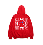 'PARTY IN THE USA' HAPPY FACE UNISEX HOODIE