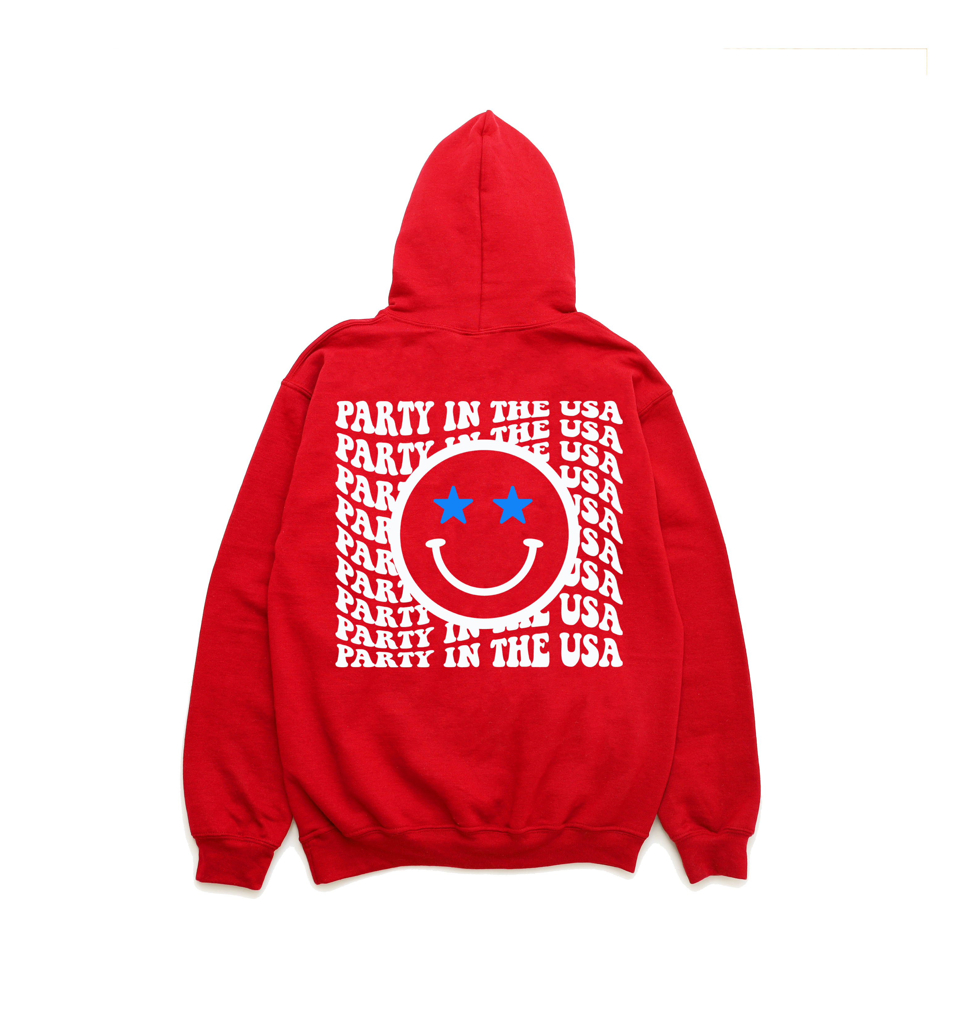 'PARTY IN THE USA' HAPPY FACE UNISEX HOODIE