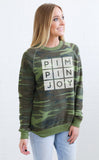 #PIMPINJOY Camouflage Unisex Pullover