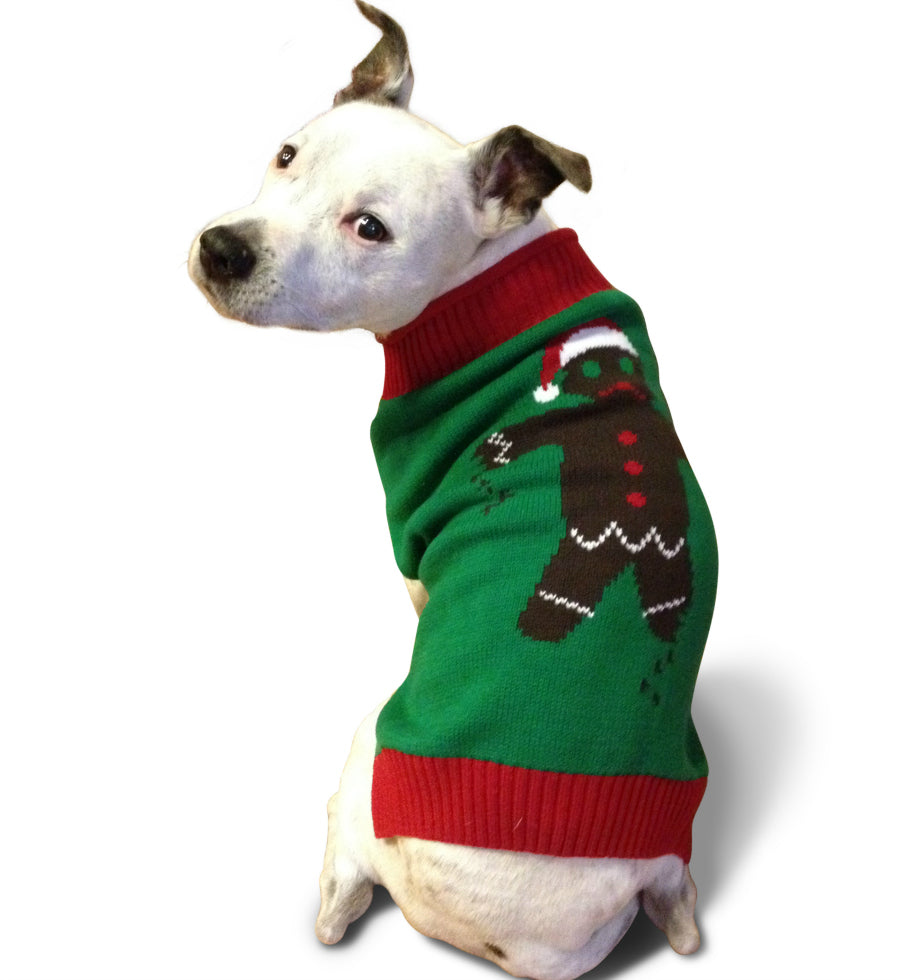 Ugly Christmas Dog Sweater - Gingerbread