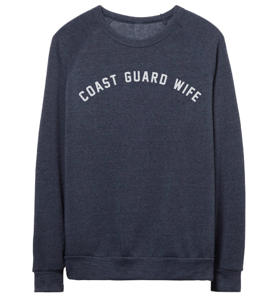 'COAST GUARD WIFE' UNISEX PULLOVER