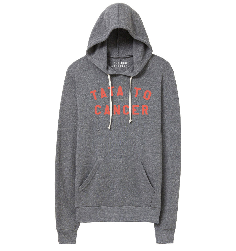 Tata to Cancer Unisex Hoodie - Grey