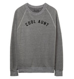 COOL AUNT Pullover Sweatshirt - Grey & Black