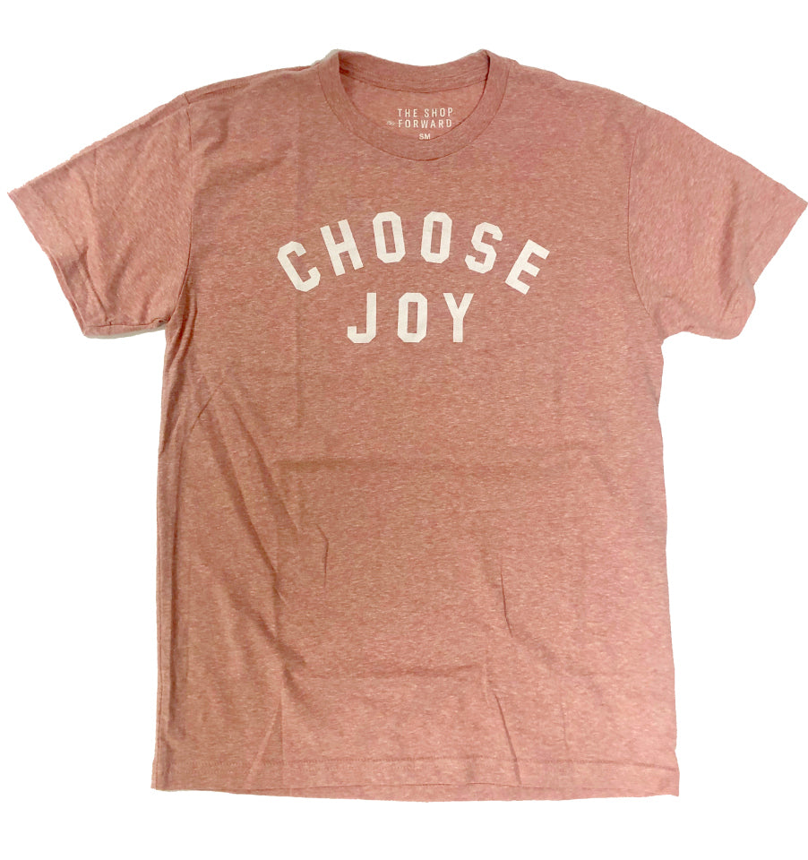 CHOOSE JOY Adult Unisex Tee - Desert Pink