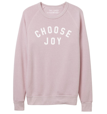 CHOOSE JOY Unisex Pullover - Pale Pink