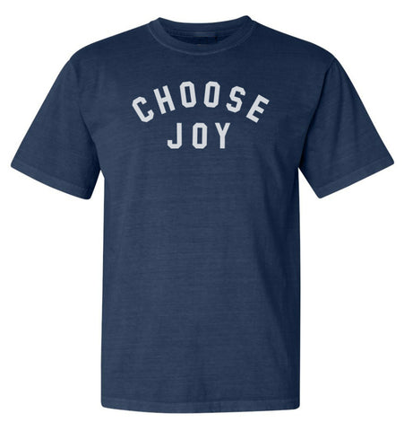 CHOOSE JOY Unisex Relaxed Fit Tee - Navy