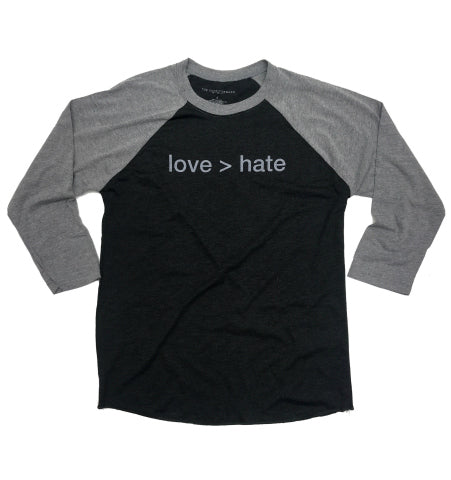 love > hate baseball tee