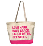 4 Things® DAILY MANTRA Tote - PINK EDITION