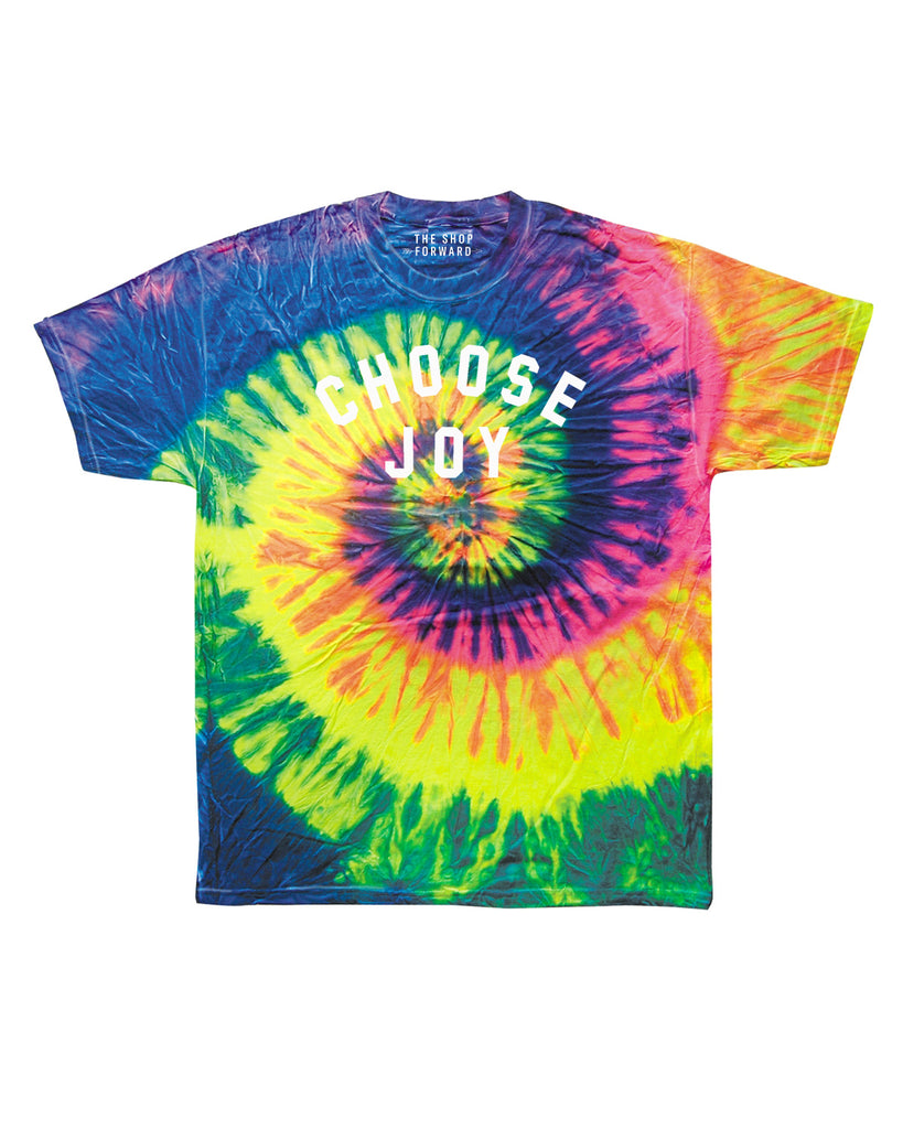 CHOOSE JOY Unisex Bright Neon Tie-Dye Tee – The Shop Forward