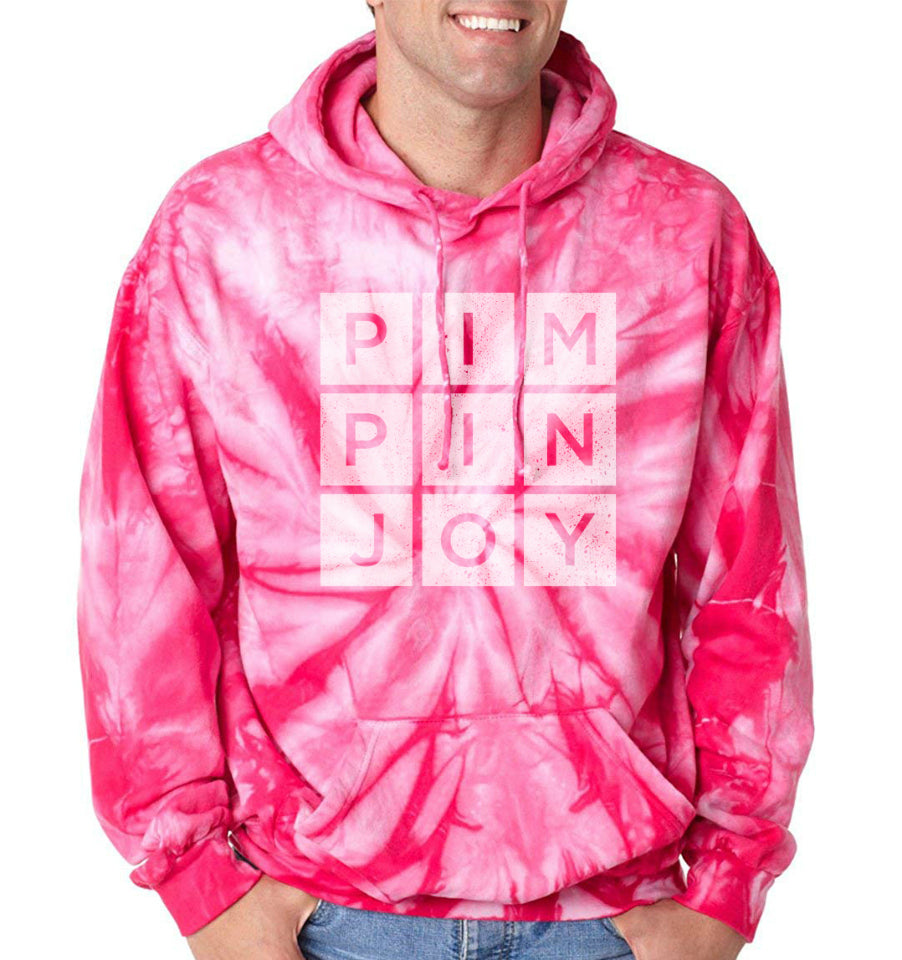 #PIMPINJOY Tie Dye Unisex Hoodie - Pink