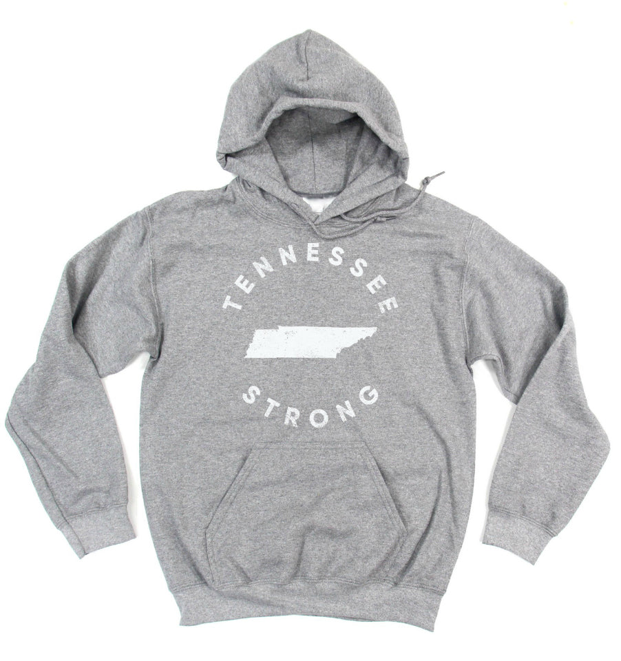 TENNESSEE STRONG Unisex Hoodie Sweatshirt - Grey