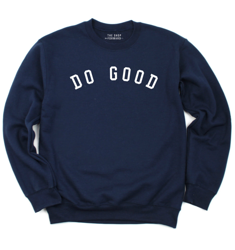 DO GOOD Unisex Fleece Sweatshirt - Navy