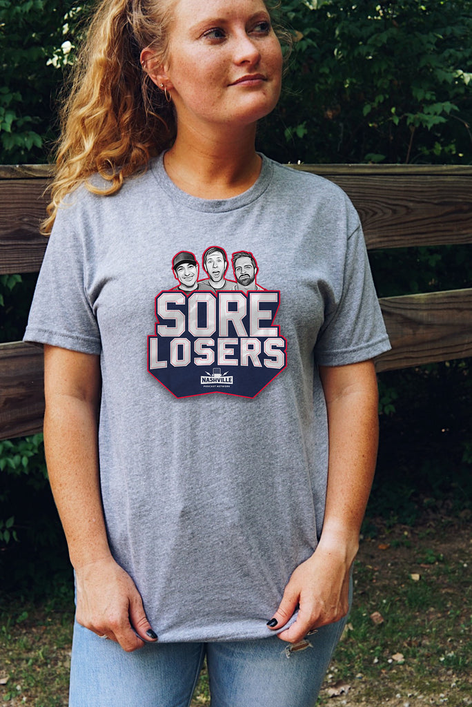 SORE LOSERS Logo Unisex T-Shirt - Grey