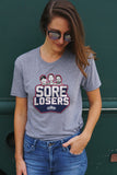 SORE LOSERS Logo Unisex T-Shirt - Grey