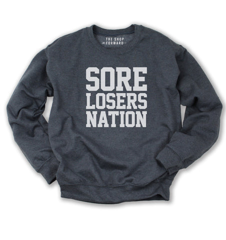 Sore Losers Nation Unisex Pullover - Charcoal