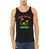 TAKE 'EM TO ARUBA Unisex Tank Top - BLACK