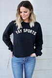 'YAY SPORTS' Unisex Pullover - BLACK