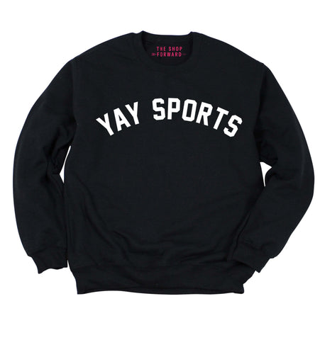 'YAY SPORTS' Unisex Pullover - BLACK